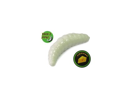 22162 trout zone maggot 1 3 syr white