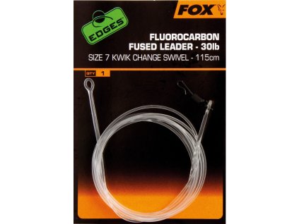 24700 fox fluocarocarbon fused leader kwik change swievel 30lb vel 7