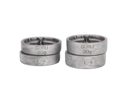25813 guru x change distance feeder weights light spare pack 2x30g