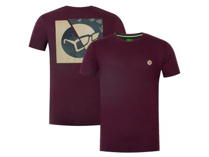 26086 korda le split tee burgundy vel l