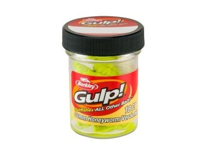 26164 berkley gulp honey worm 4 5cm chartreuse