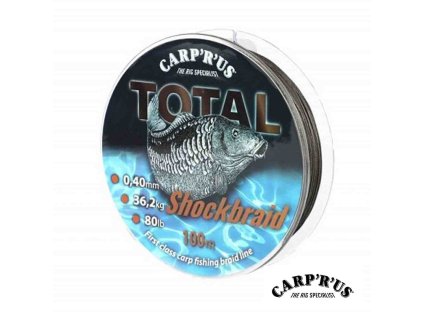 28687 carp r us total shock braid 0 30mm 100m 50lb pletena snura