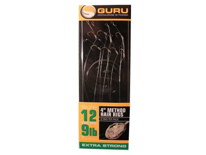 29047 guru 4 method hair rigs standard 10 cm 12 mwg 9lb