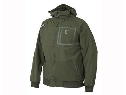 29953 fox collection green silver shell hoodie large