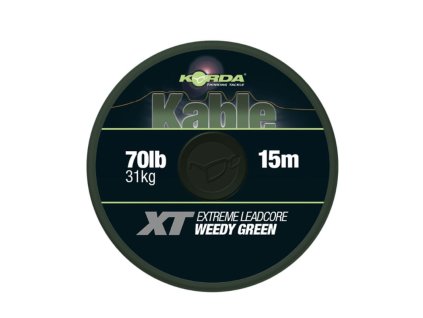 30010 korda kable xt extreme leadcore 70lb 15m green