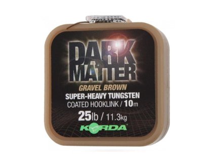 30022 korda dark matter tungsten coated braid gravel brown 25lb 10m
