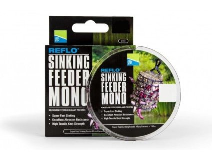 30502 preston 0 18mm reflo sinking feeder mono 150m