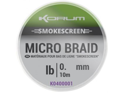 31726 korum smokescreen micro braid 15lb 10m