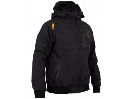 31786 fox collection black orange shell hoodie xxl