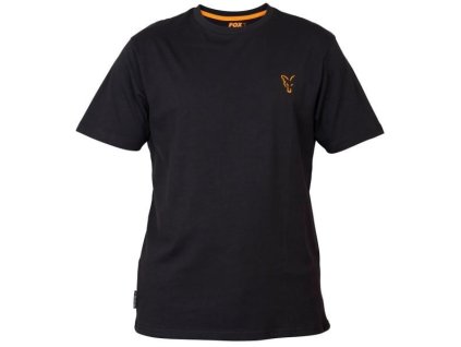 35866 fox collection black orange t shirt m