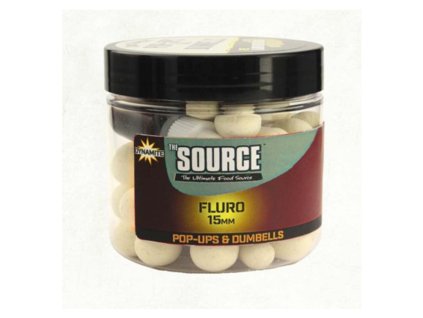 36166 dynamite baits pop ups dumbells fluro the source 15mm