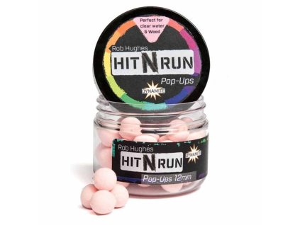 36187 dynamite baits pop ups hit n run 12mm ruzova