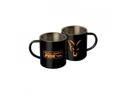 38347 fox stainless black xl 400ml mug fff