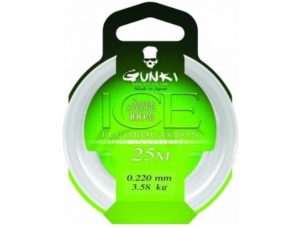 41419 gunki fluorocarbone ice 25m 0 22mm