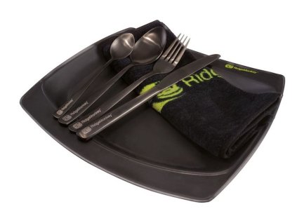 43309 ridgemonkey jedalna sada sq dlx large plate set