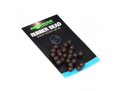 44776 korda 4mm rubber bead brown