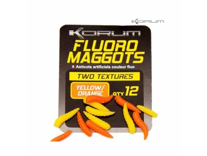 45259 korum fluoro maggot yellow orange