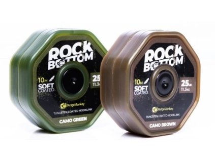 45895 ridgemonkey rm tec rock bottom coated soft 25lb 10m camo brown