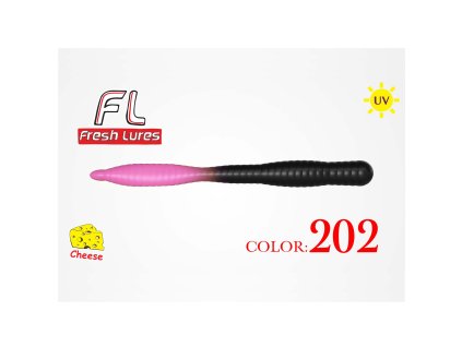47914 fresh lures flatworm 3 1 8cm 1 65gr 202 cierna ruzova