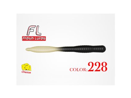 47926 fresh lures flatworm 3 1 8cm 1 65gr 228 cierno biela