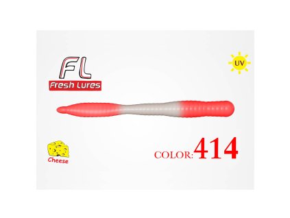47938 fresh lures flatworm 3 1 8cm 1 65gr 414 ruzovo biela