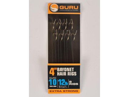 49951 guru bayonet ready rigs 4 10 cm 12 mwg 9lb 0 22mm