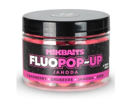 52942 mikbaits fluopop up jahoda 14mm 150ml