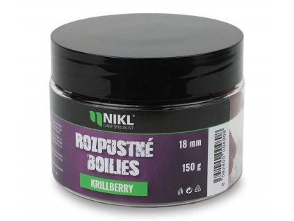 54589 nikl rozpustne boilies krill berry 18mm 150g