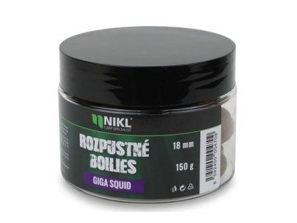 56752 nikl rozpustne boilies giga squid 24mm 150g