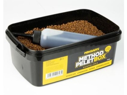 57046 mikbaits method pelet box 400g 120ml activator pampeliska