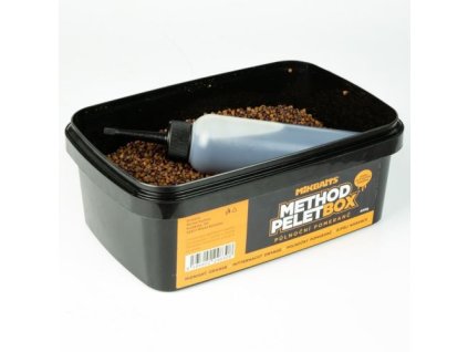 57052 mikbaits method pelet box 400g 120ml activator polnocny pomara