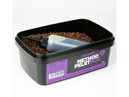 57055 mikbaits method pelet box 400g 120ml activator pikantna slivka