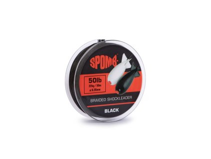 57982 fox spomb braided leader 22kg 50lb 50m black