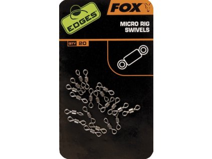 58243 fox edges micro rig swivels x 20