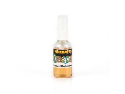 5854 mikbaits fluo spray 30ml broskev black pepper