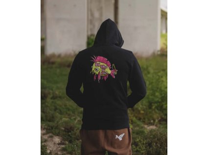 58876 monkey climber mikina punk carp god save the carp vel l