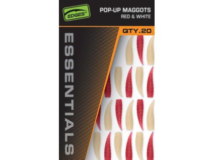 59884 fox pop up maggots 10sk red 10ks white