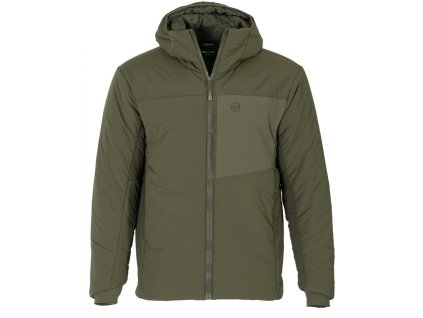 62368 korda insulated hooded jacket dark olive vel xl