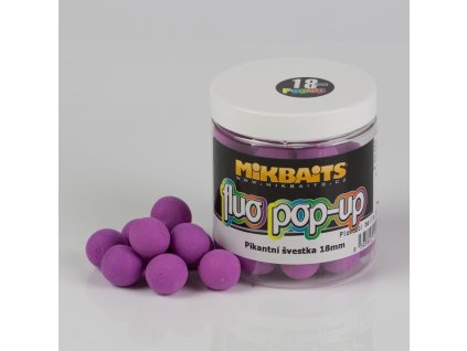841 mikbaits fluo pop up 250ml pikantna svestka 14mm