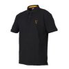 35677 fox collection black orange polo shirt xl