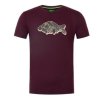 53500 korda outline tee burgundy vel l
