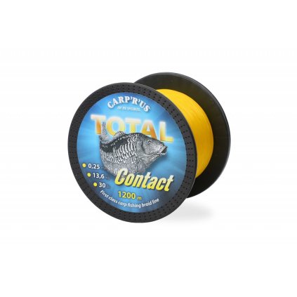 Carp´R´Us Total Contact - pletená šňůra 0,25mm (Varianta Carp´R´Us Total Contact 300m, 0,25mm, 13,61kg/30lb)