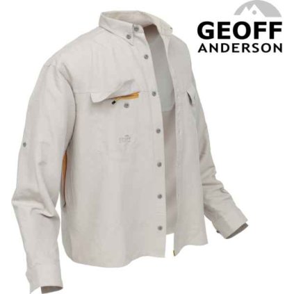 Košile Polybrush 2 Geoff Anderson dlouhý rukáv - písková (Variant Velikost: XL)