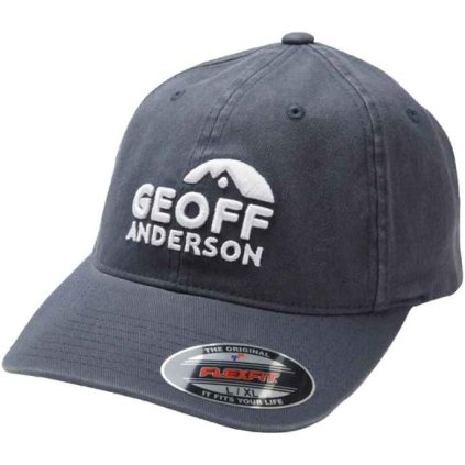 Kšiltovka Geoff Anderson Flexfit Washed modrá 3D logo (Variant Velikost: L/XL)
