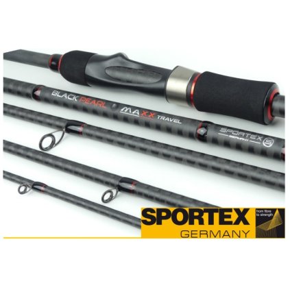 Přívlačové pruty Sportex Black Pearl MAXX travel (Variant 220cm / 70g 4-díl)