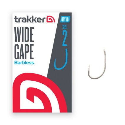 Trakker Háček Wide Gape Hooks (Barbless) (Varianta Trakker Háček - Wide Gape Hooks Size 8 (Barbless))
