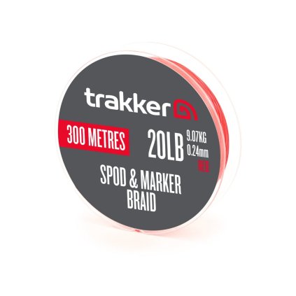 Trakker Šňůra Spod & Marker Braid 300m - Red (Varianta Trakker Šňůra - Spod & Marker Braid 30lb, 13,6kg, 0,28mm, 300m - Red)