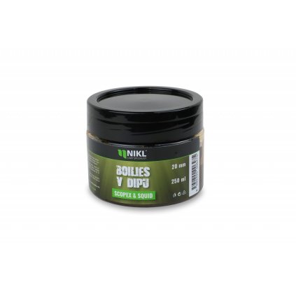 Nikl Boilies v dipu Scopex & Squid 250g (Varianta Nikl Boilies v dipu Scopex & Squid - 24mm, 250g)