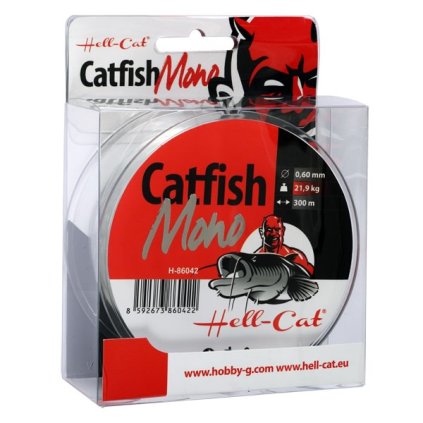 Vlasec Hell-Cat Catfish Mono Clear 300m (Varianta 0,50mm, 15,3kg)