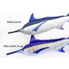 Dekorační polštář - Black marlin 118 cm (Variant marlin lit up 118 cm)